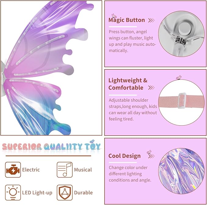 MemoBebe™ Electric Fairy Wings