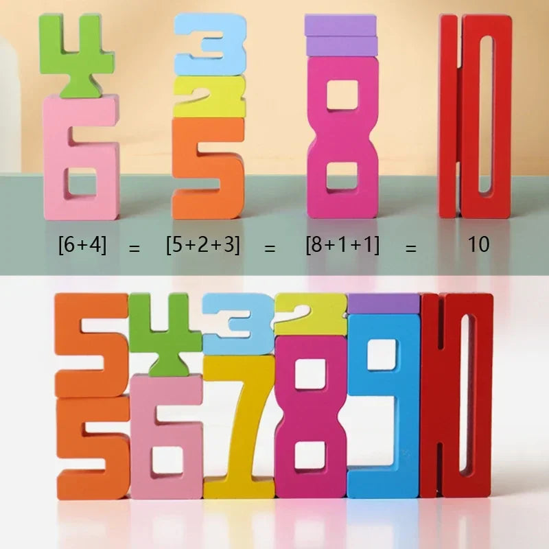 Wooden Number Building Block