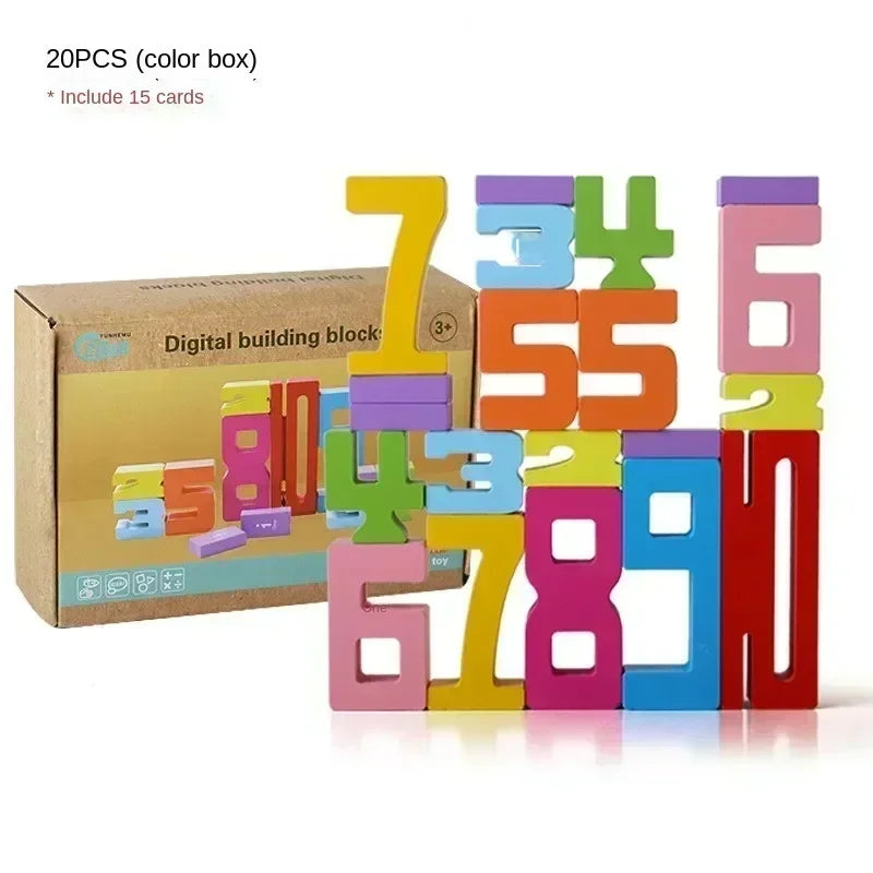 Wooden Number Building Block