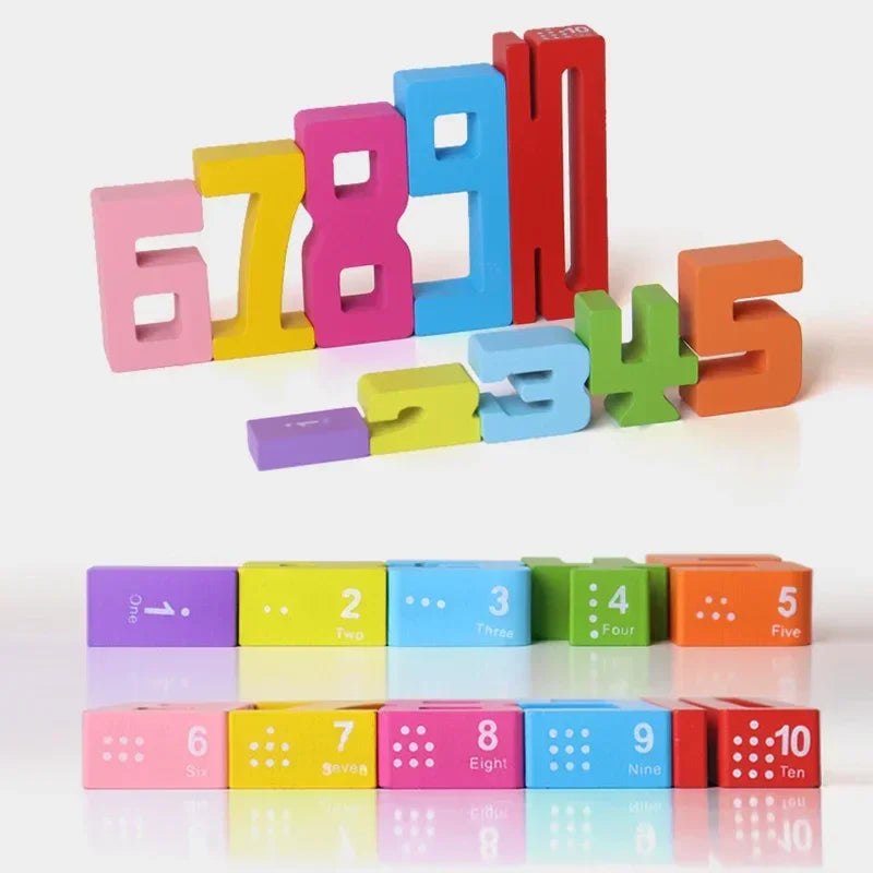 Wooden Number Building Block