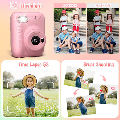 Instant Print Camera for Kids