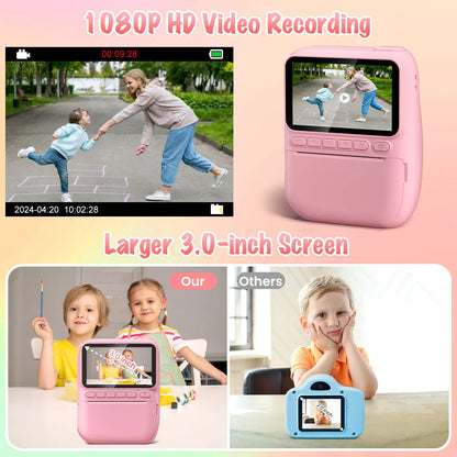 Instant Print Camera for Kids