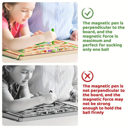 Wooden Magnetic Maze Board